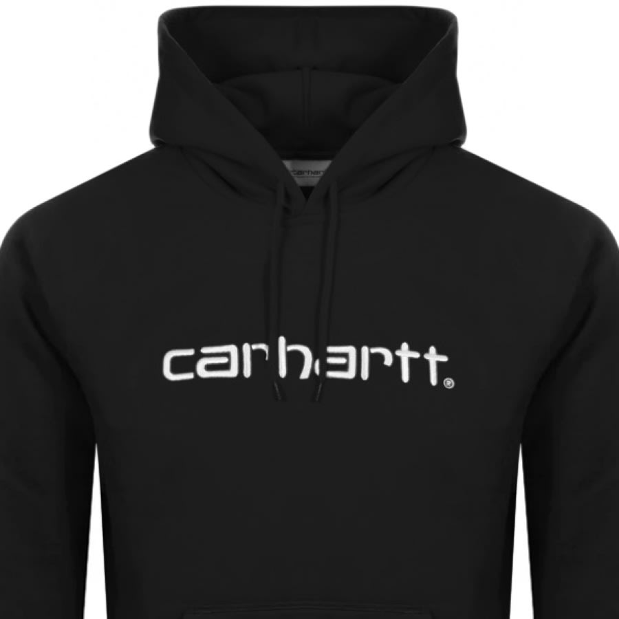 Alternative Image for ProductCarhartt Logo Hoodie Black2